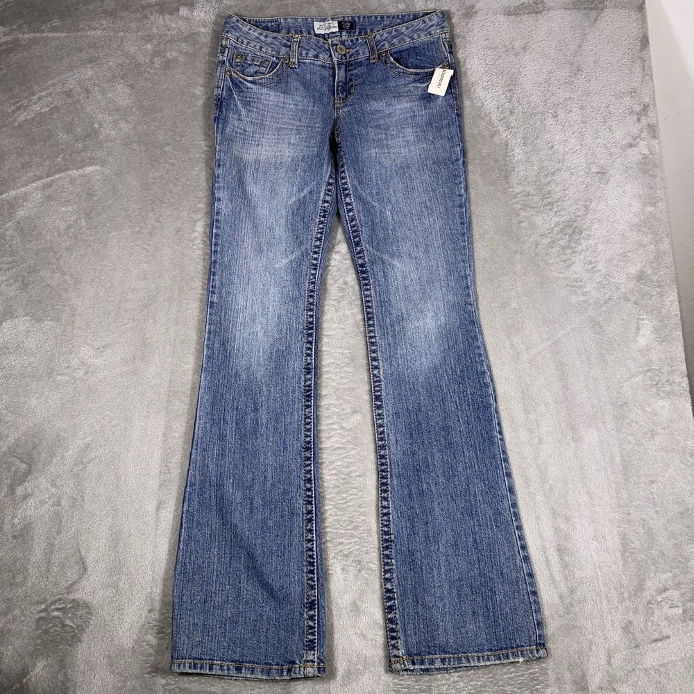 Aeropostale Women's Hailey Skinny‎ Flare Curvy Fit Low Rise Size 7/8 Preppy NWT